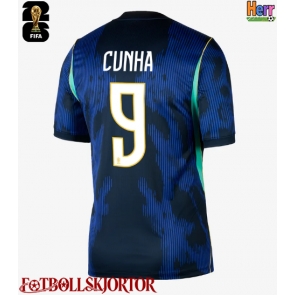 Brasilien Matheus Cunha #9 Bortatröja VM 2026 Kortärmad